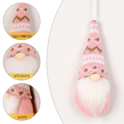 Knitted Hat Gnome Doll Gifts Xmas  3pcs