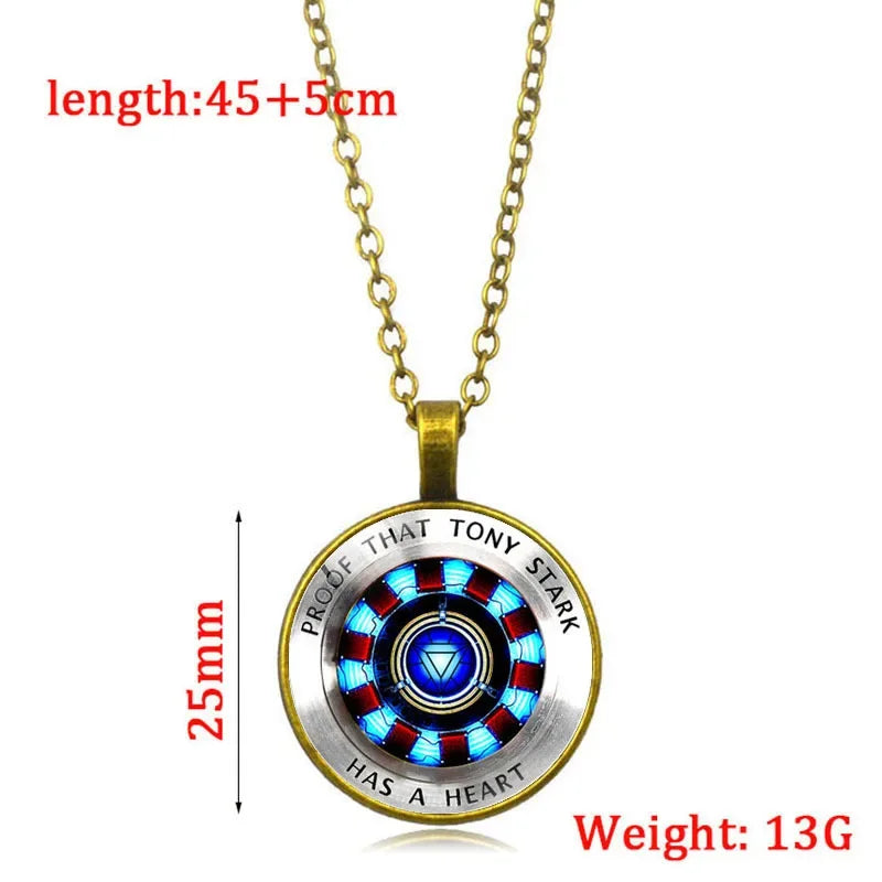 Disney Marvel Ironman ARC-REACTOR Tony Stark Necklace