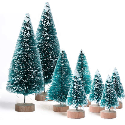 Artificial Mini Wooden Christmas Trees